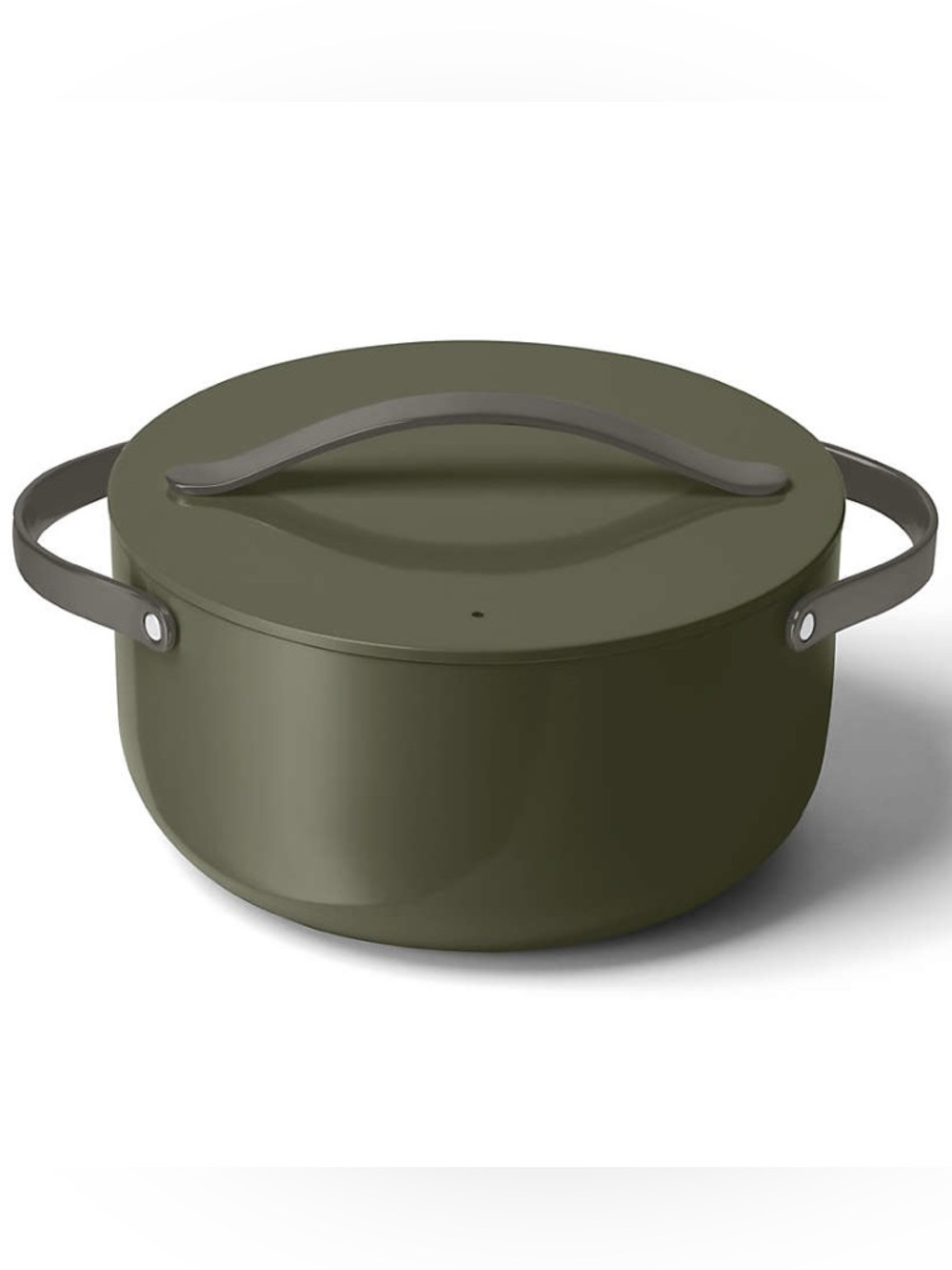 Caraway Olive Green 6.5-qt Lidded Dutch Oven Pot with Gunmetal Hardware RARE